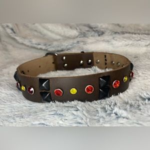 Kansas City chiefs Crystal dog collar